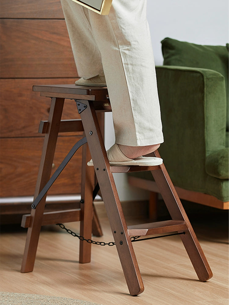 Foldable Step Stool and Counter Stool in One - Square Top - Habitature