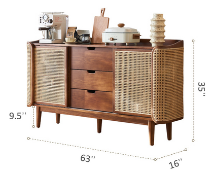 Rattan Sideboard Buffet - Habitature