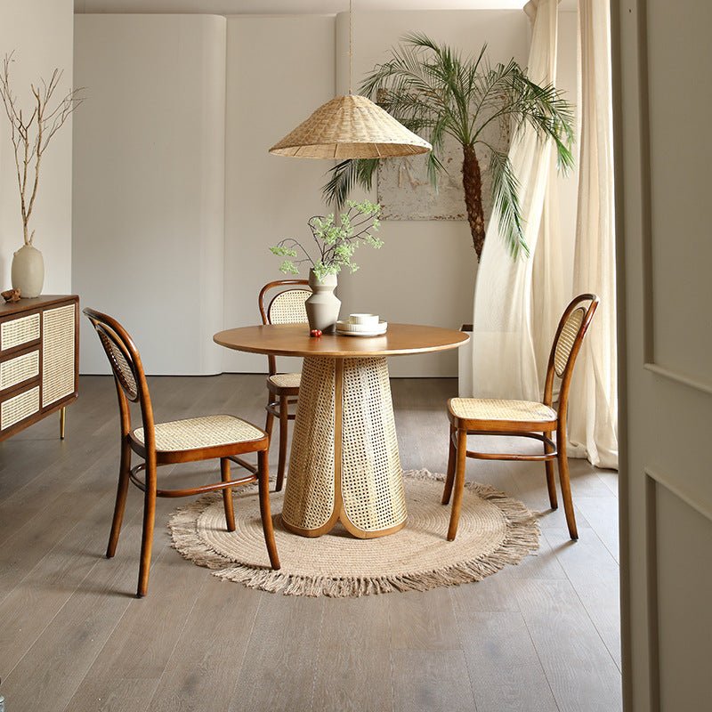 Rattan Dining Chairs and Table - Habitature