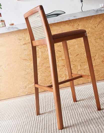 Rattan Bar Stool - Habitature