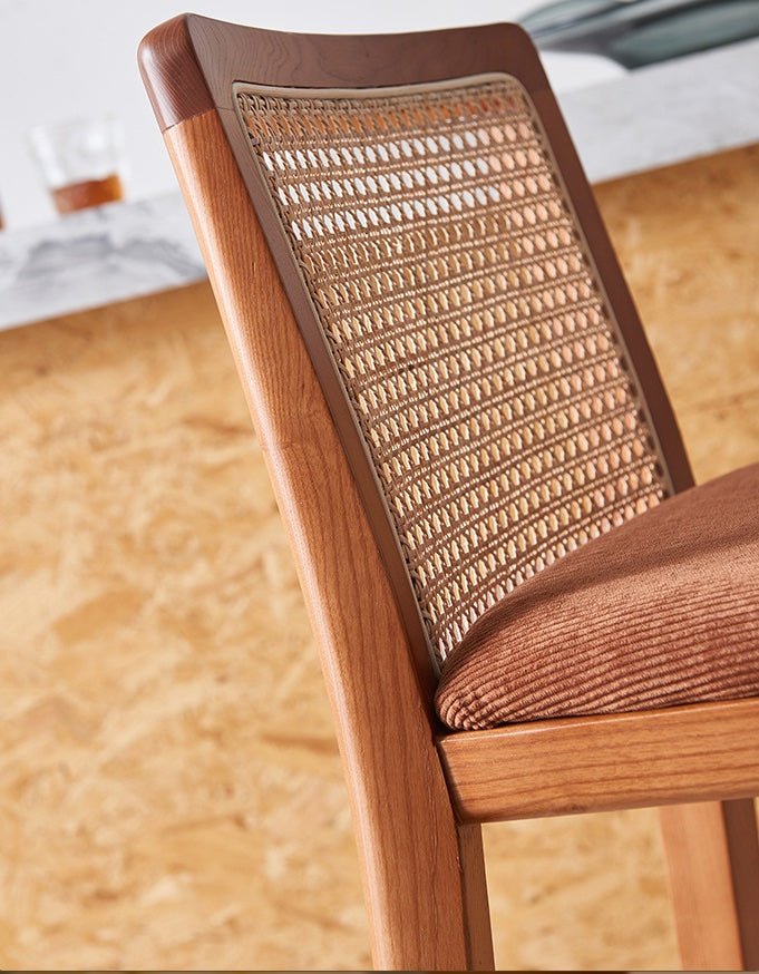 Rattan Bar Stool - Habitature